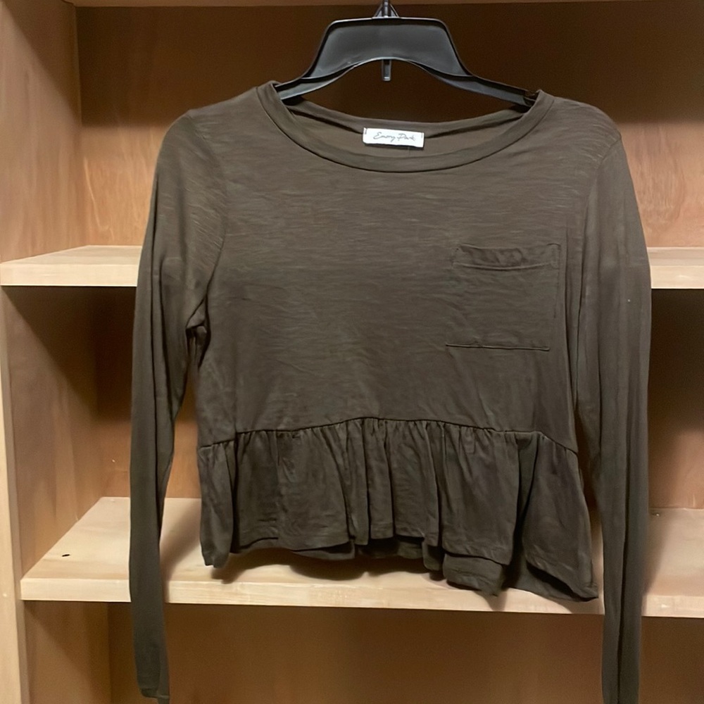 Green Cropped Sweater